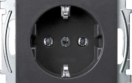 MERTEN MEG2401-0414 SCHUKO-Steckdose System M Schraubklemmen | anthrazit