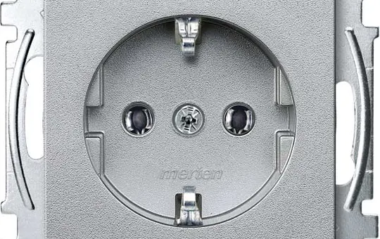 MERTEN MEG2301-0460 SCHUKO-Steckdose System M Standard | aluminium