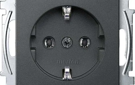 MERTEN MEG2301-0414 SCHUKO-Steckdose System M Standard | anthrazit