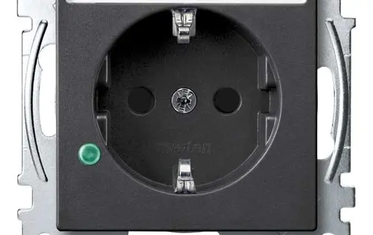 MERTEN MEG2305-0414 SCHUKO-Steckdose System M Überspannungsschutz | anthrazit