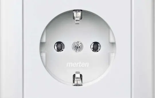 MERTEN MEG2301-1519 SCHUKO-Steckdose komplett M-Smart 1-fach | polarweiß matt