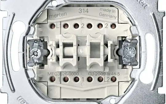 MERTEN MEG3626-0000 Wippschalter Wechsel-/Wechselschalter, 16 A