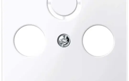 MERTEN 296725 Antennenabdeckung System M 2/3-fach | aktivweiß glänzend