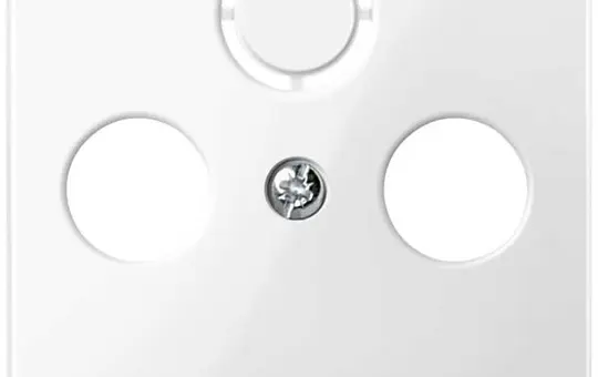 MERTEN 296719 Antennenabdeckung System M 2/3-fach | polarweiß glänzend