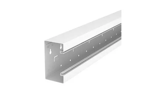 OBO BETTERMANN 6277200 Geräteeinbaukanal Stahl, symmetrisch | reinweiß | 70x130 mm