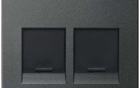 MERTEN MEG4564-0414 Modular-Jack-Abdeckung System M Schriftfeld | anthrazit