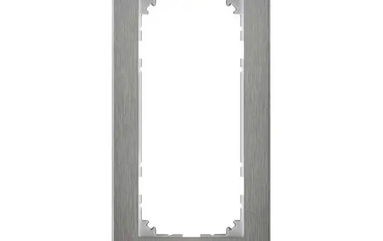 MERTEN MEG4025-3646 Abdeckrahmen M-Pure 2-fach ohne Mittelsteg | edelstahl/aluminium