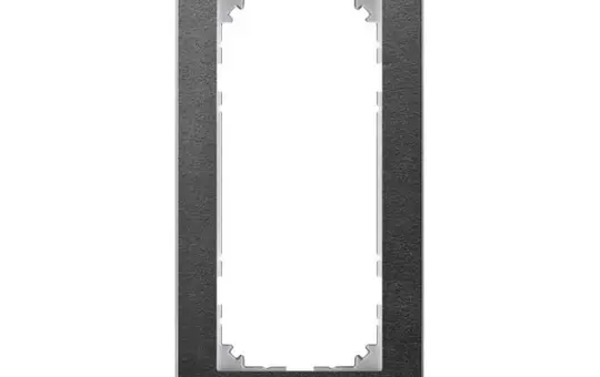 MERTEN MEG4025-3669 Abdeckrahmen M-Pure 2-fach ohne Mittelsteg | schiefer/aluminium