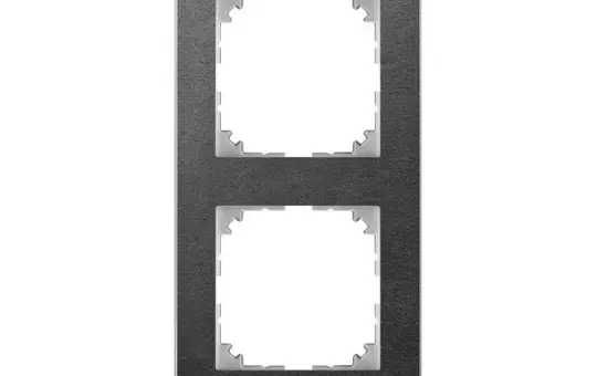 MERTEN MEG4020-3669 Abdeckrahmen M-Pure 2-fach | schiefer/aluminium