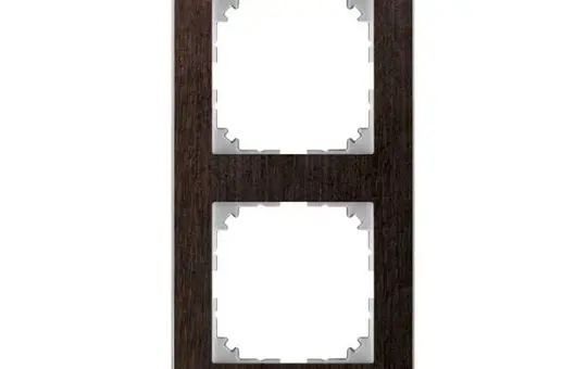 MERTEN MEG4020-3671 Abdeckrahmen M-Pure 2-fach | wenge/aluminium
