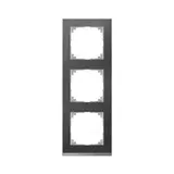 MERTEN MEG4030-3669 Abdeckrahmen M-Pure 3-fach | schiefer/aluminium