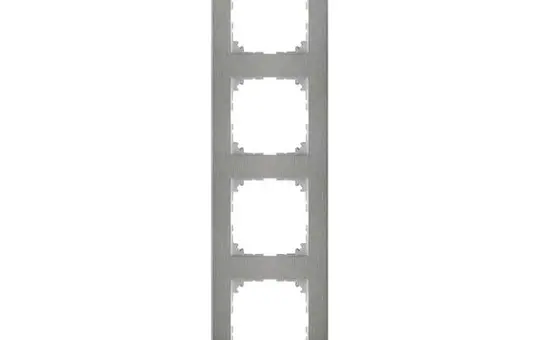MERTEN MEG4040-3646 Abdeckrahmen M-Pure 4-fach | edelstahl/aluminium