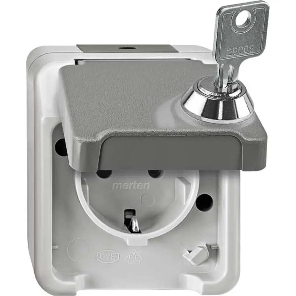 Schneider Electric Aquastar Spatwaterdicht Geaard Stopcontact Dubbel Horizontaal 282064