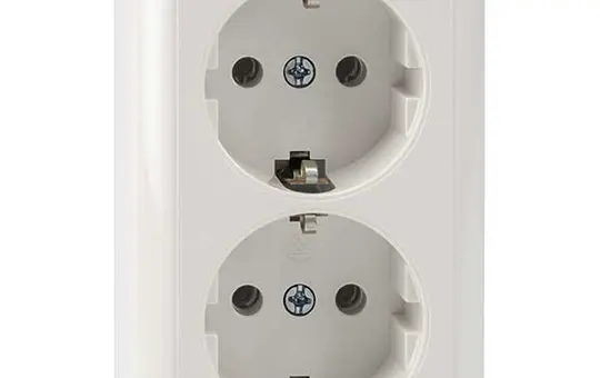 MERTEN MEG2421-8719 SCHUKO-Steckdose Aufputz Spezial 2-fach | polarweiß