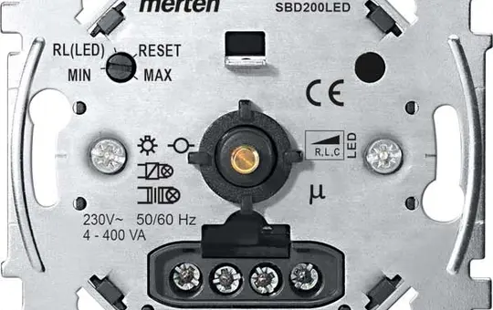 MERTEN MEG5134-0000 Drehdimmer RLC, LED, 4-400 W
