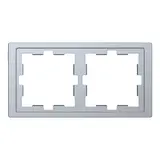 MERTEN MEG4020-6536 Abdeckrahmen D-Life 2-fach | edelstahl