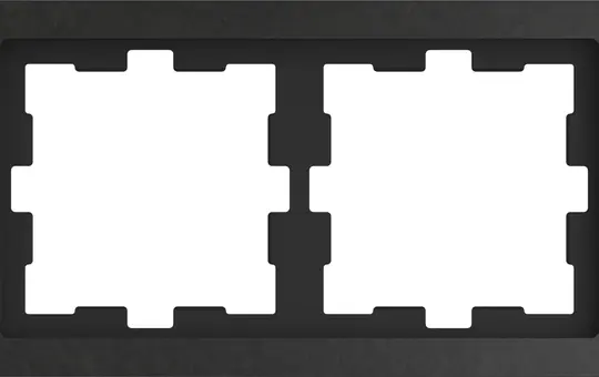 MERTEN MEG4020-6547 Abdeckrahmen D-Life 2-fach | schiefer geschliffen