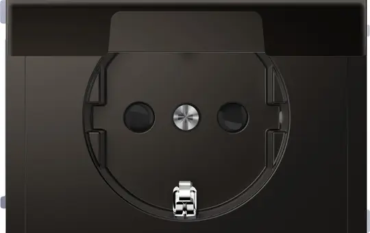 MERTEN MEG2314-6034 SCHUKO-Steckdose Design IP44, Berührungsschutz, Klappdeckel | anthrazit