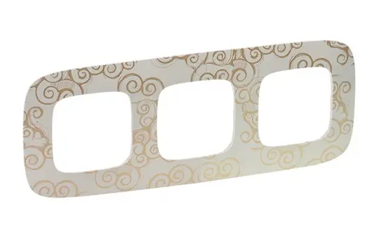 LEGRAND 754353 Abdeckrahmen Valena Allure 3-fach | goldstyle
