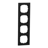 MERTEN MEG4040-3603 Abdeckrahmen M-Pure OceanPlastic 4-fach | schwarz matt