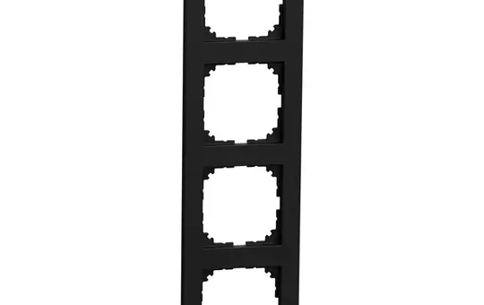 MERTEN MEG4040-3603 Abdeckrahmen M-Pure OceanPlastic 4-fach | schwarz matt