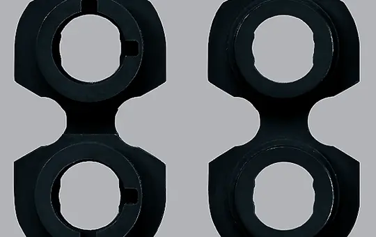 JUNG Montageplatte für Lautsprecherpolklemmen 