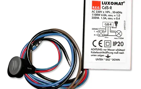 B.E.G. 92365 LUXOMAT Dämmerungsschalter mit Zeitrelais CdS-R Standard