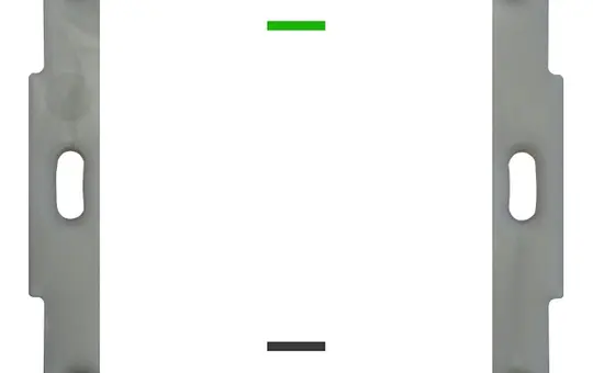 MDT BE-TAL55T1.01 KNX-Tastsensor Light 55 m. Temperaturs. 1-fach, neutral | reinweiß glänzend