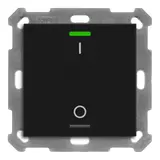 MDT BE-TAL55T106.B1 KNX-Tastsensor Light 55 m. Temperaturs. 1-fach, IO | schwarz matt