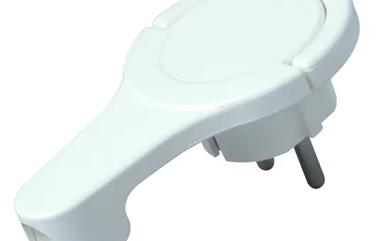 KOPP 1720.0203.7 SCHUKO-Winkelstecker extraflach | arktisweiß