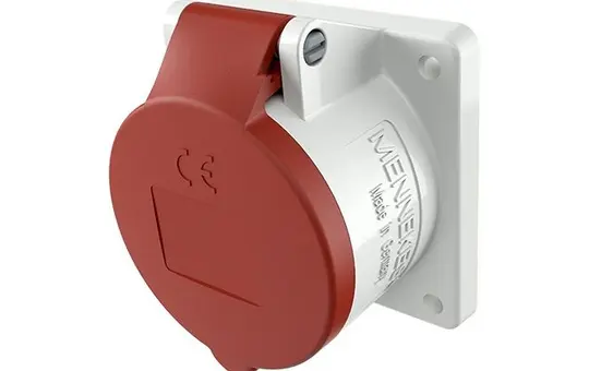 MENNEKES 3385 Anbausteckdose TwinCONTACT IP44 16 A, 5-polig, gerade Steckrichtung