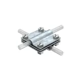 OBO BETTERMANN 5314038 Kreuzverbinder Rundleiter, mit Zwischenplatte