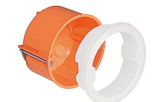 KAISER 9075-01 Hohlwand Gerätedose CEE mit Dichtring IP34 | orange | 74 mm