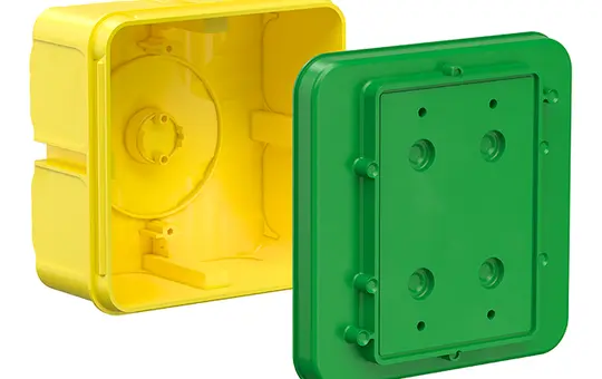 KAISER 1295-02 Verbindungskasten für Ortbeton mit Aufnahme für Stützelement | 128x128 mm