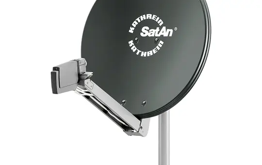 KATHREIN 20010027 Offset-Parabolantenne mit Logo | graphit | 75 cm