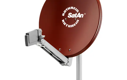 KATHREIN 20010028 Offset-Parabolantenne mit Logo | rotbraun | 75 cm