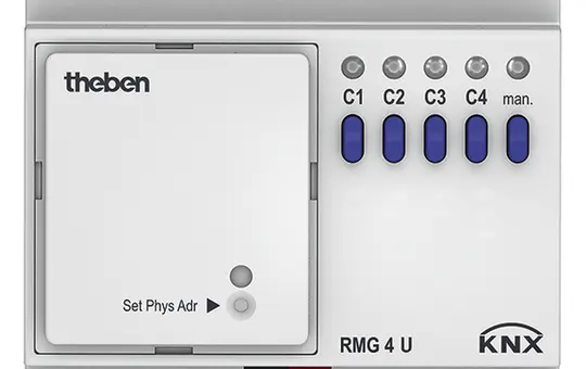 THEBEN RMG 4 U KNX-Schaltaktor MIX 4-fach, Grundmodul