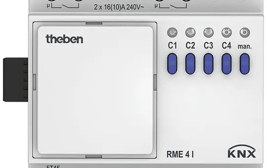 THEBEN RME 4 I KNX-Schaltaktor MIX 4-fach, Erweiterungsmodul, C-Last