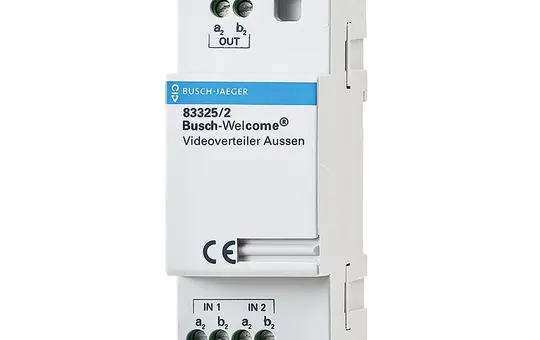 BUSCH-JAEGER 83325/2 Videoverteiler Außen 2-fach