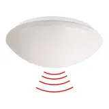 B.E.G. 94440 LUXOMAT Sensorleuchte mit HF-Bewegungsmelder E27 | weiß