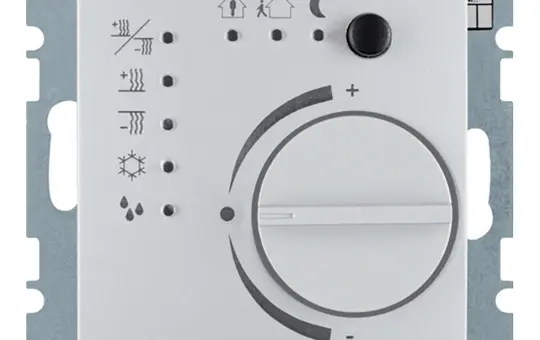 BERKER 75441183 KNX-Temperaturregler S.1/B.3/B.7 mit Tasterschnittstelle | aluminium matt