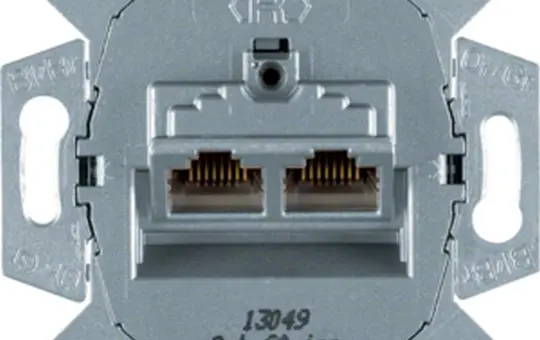 BERKER 4587 Netzwerkdose 2-fach, Cat. 6a