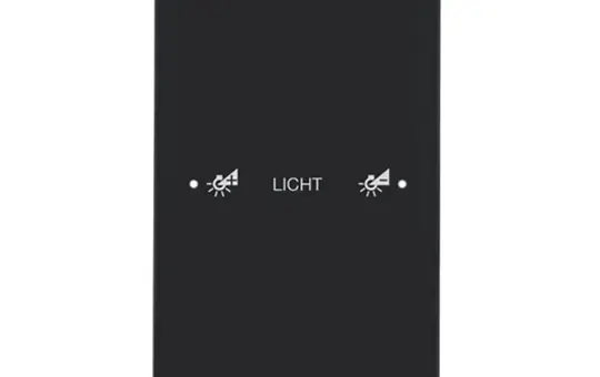 BERKER 75141155 Touch-Sensor Glas R.3 1-fach, Komfort | glas schwarz