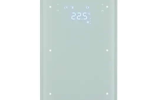 BERKER 75642050 Touch-Sensor Glas R.3 2-fach, Temperaturregler | glas polarweiß
