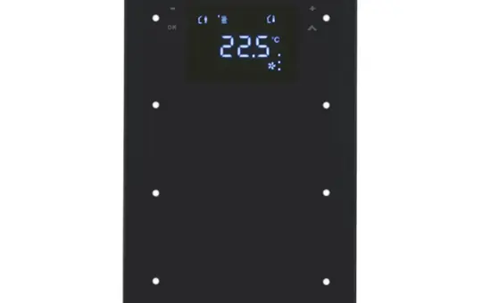 BERKER 75643055 Touch-Sensor Glas R.3 3-fach, Temperaturregler | glas schwarz