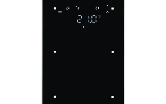 BERKER 75642035 KNX-Tastsensor Glas 2-fach, RTR | glas schwarz