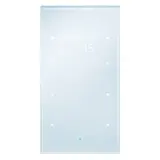 BERKER 75643034 KNX-Tastsensor Glas 3-fach, RTR | glas alu