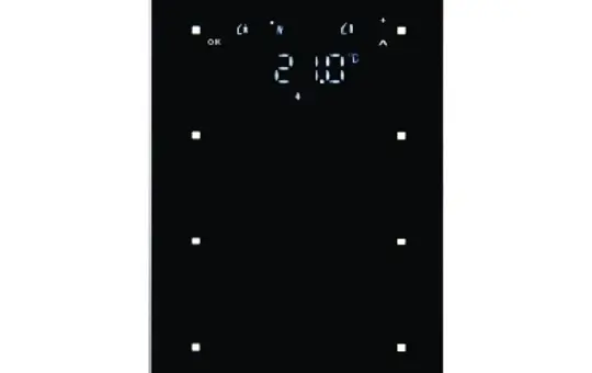 BERKER 75643035 KNX-Tastsensor Glas 3-fach, RTR | glas schwarz