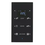 BERKER 75643135 KNX-Tastsensor Glas 3-fach, Temperaturregler | glas schwarz