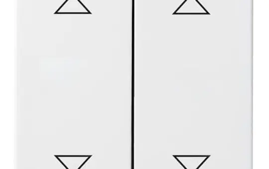 BUSCH-JAEGER 1785JA/02-84 Jalousiewippe Alpha 2-fach, 4 Pfeile | studioweiß